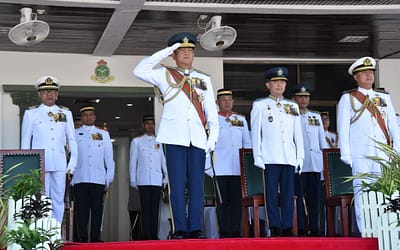 UPACARA PERBARISAN TAMAT LATIHAN BAGI REKRUT LELAKI PENGAMBILAN KE-166
