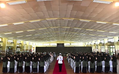 UPACARA MENANDATANGANI RISALAH BAF 122 BAGI BAKAL REKRUT WANITA PENGAMBILAN KE-57