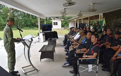 PASUKAN SATRIA MERANGKUL JUARA PERLAWANAN MENEMBAK PISTOL ANJURAN INSTITUT LATIHAN ANGKATAN BERSENJATA DIRAJA BRUNEI