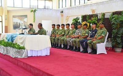 SESI PERJUMPAAN YANG MULIA KOMANDAN INSTITUT LATIHAN ANGKATAN BERSENJATA DIRAJA BRUNEI (IL ABDB) BERSAMA REKRUT LELAKI PENGAMBILAN KE-171