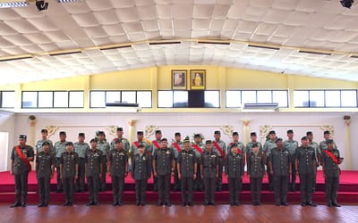MAJLIS PENYAMPAIAN KENAIKKAN PANGKAT BAGI PTB-PTB KANAN DAN PTB-PTB RENDAH ANGGOTA INSTITUT LATIHAN ANGKATAN BERSENJATA DIRAJA BRUNEI