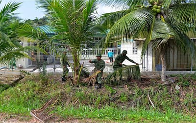 INSTITUT LATIHAN ABDB MENGADAKAN KEMPEN KEBERSIHAN DI DAERAH TEMBURONG