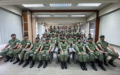 THE OPENING CEREMONY FOR THE REGIMENTAL QUARTERMASTER SERGEANT COURSE SESSION 2024 AND THE INTERMEDIATE FOOD HANDLING AND CATERER COURSE SESSION 2024