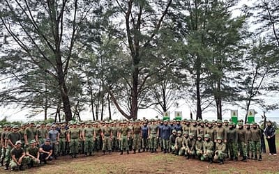 TRAINING INSTITUTE RBAF PARTICIPATED IN MINDEF’S BEACH CLEANING CAMPAIGN AT PENGKALAN PINANG PENANJONG BEACH