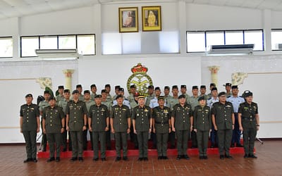 PROMOTION CEREMONY FOR JUNIOR NON-COMMISSIONED OFFICERS OF TRAINING INSTITUTE ROYAL BRUNEI ARMED FORCES