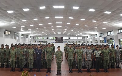 SESSION WITH THE COMMANDANT OF THE TRAINING INSTITUTE ROYAL BRUNEI ARMED FORCES (TI RBAF) WITH THE MALE RECRUITS OF THE 176TH INTAKE