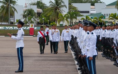 PASSING OUT PARADE CEREMONY FOR THE 177TH INTAKE MALE RECRUITS OF THE ROYAL BRUNEI ARMED FORCES