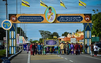 TRAINING INSTITUTE ROYAL BRUNEI ARMED FORCES PARTICIPATES IN THE TUTONG DISTRICT MASS GATHERING AND PROCESSION